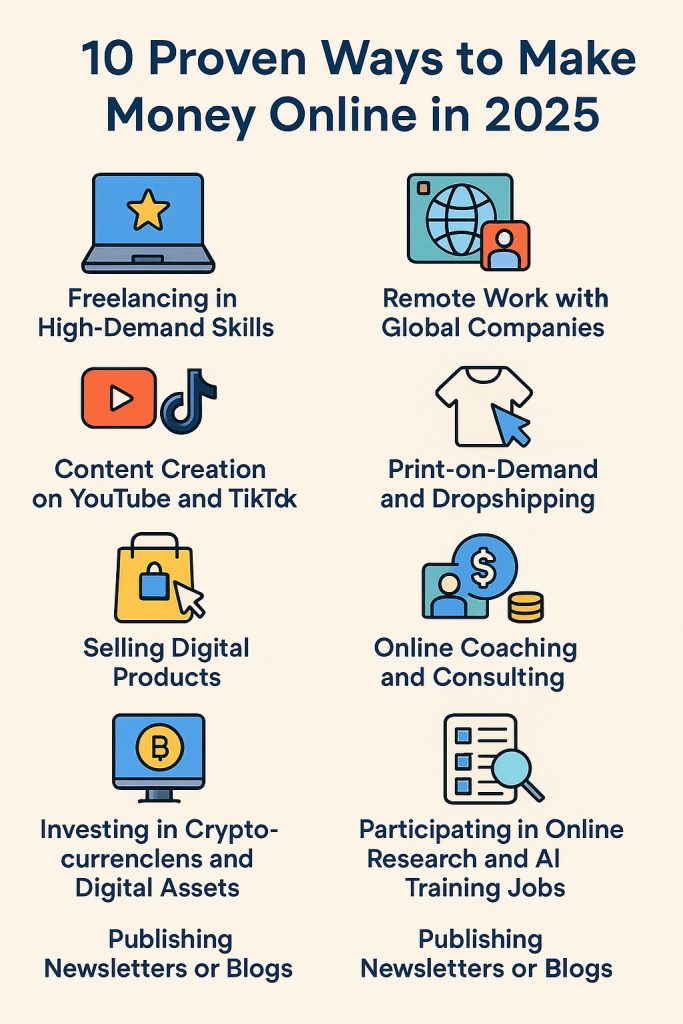 10 Proven Ways to Make Money Online in 2025